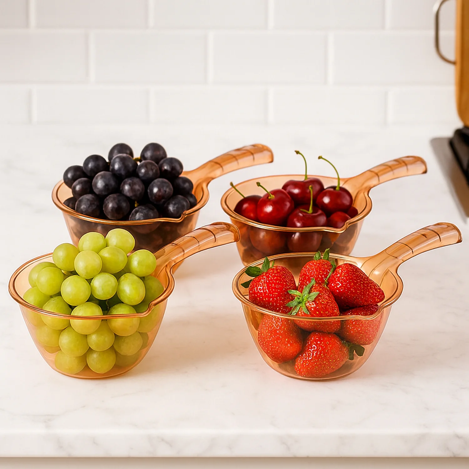 Kitchen Washing & Straining Bowl – 1100 ML Set of 4 - Image 4