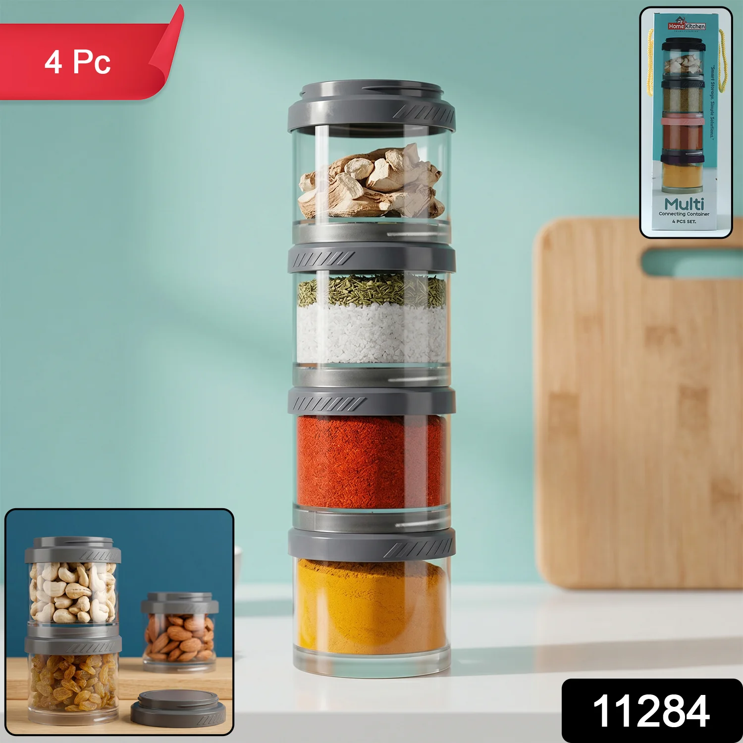Stackable Storage Container Set – Space Saving & Modular Design - Image 2