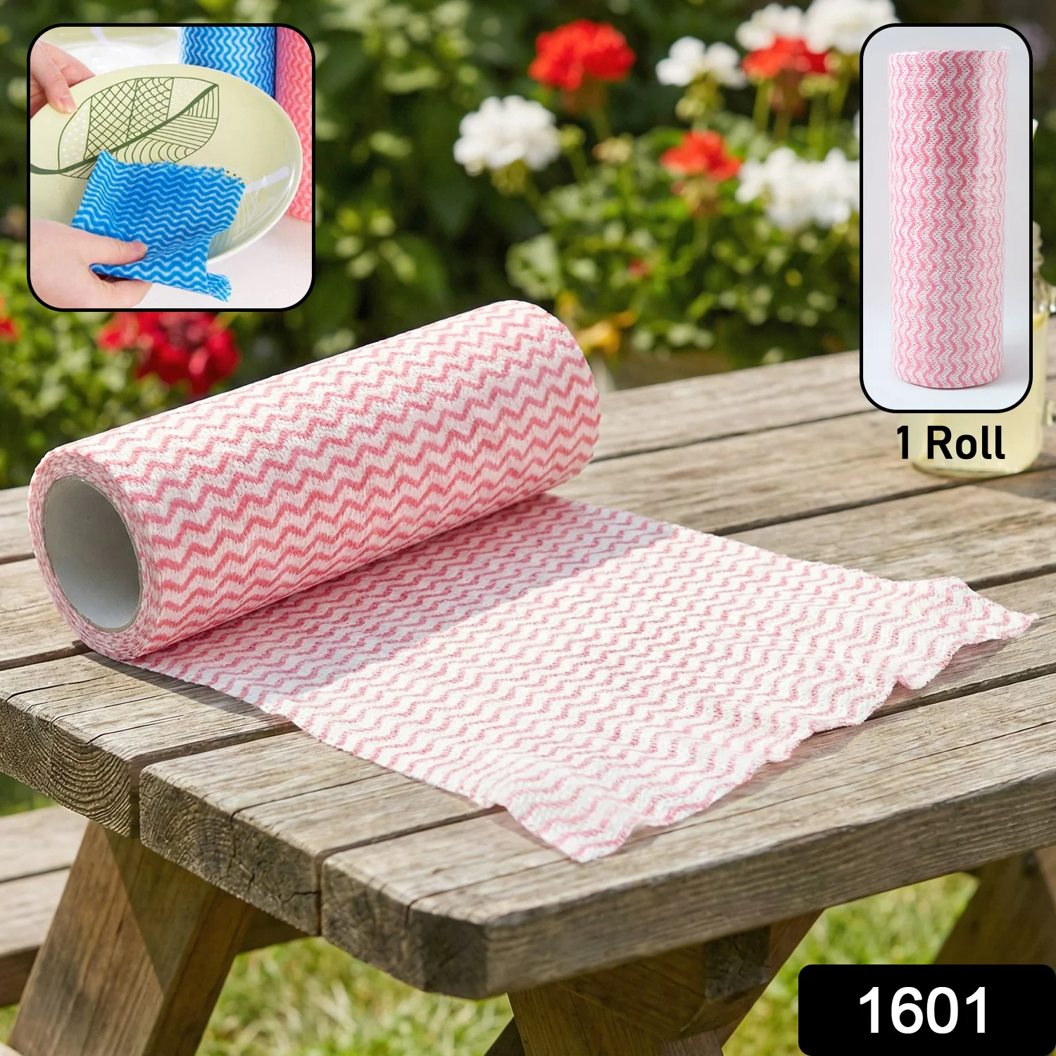 Kitchen Cleaning Cloth Roll – Reusable & Highly Absorbent 1 Roll - Image 2