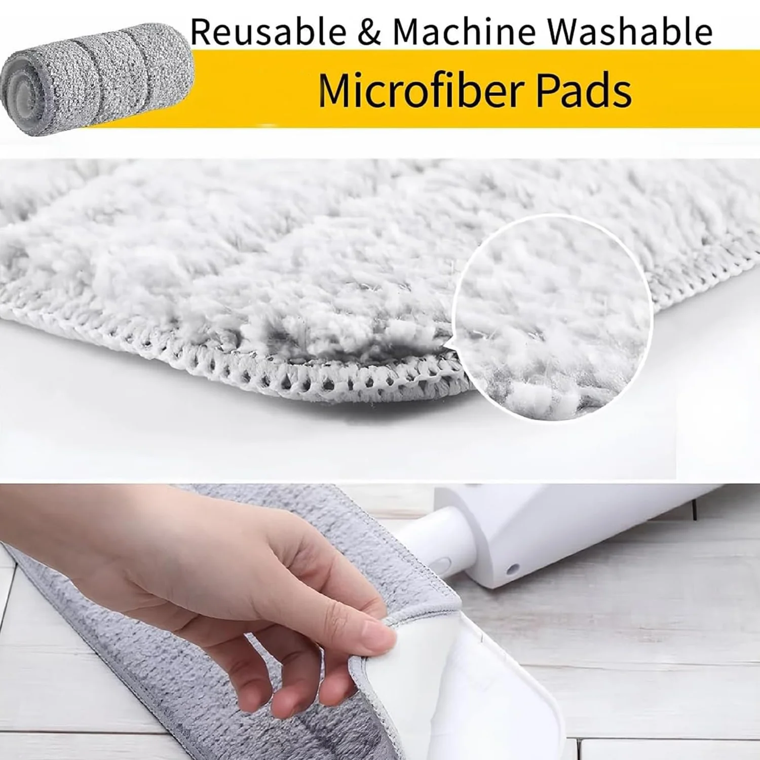 Multipurpose Spray Flat Mop – Easy Handle & Reusable Microfiber Pad - Image 7