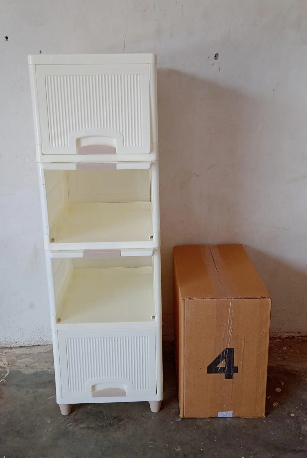 Foldable Storage Cabinet – 4-Layer Plastic Drawers | Velvet Organizers - Image 6
