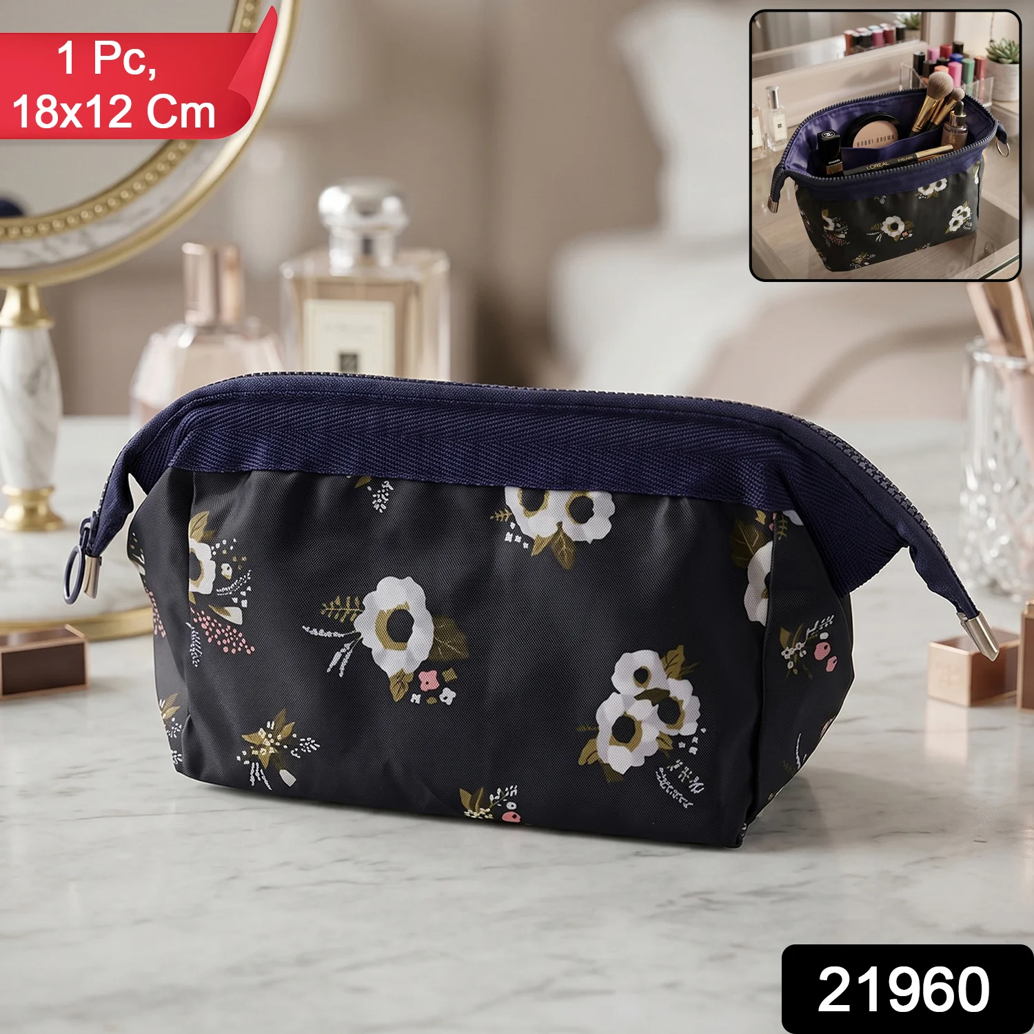Travel Makeup Organizer – Compact & Stylish Cosmetic Pouch for On-the-Go - Image 2
