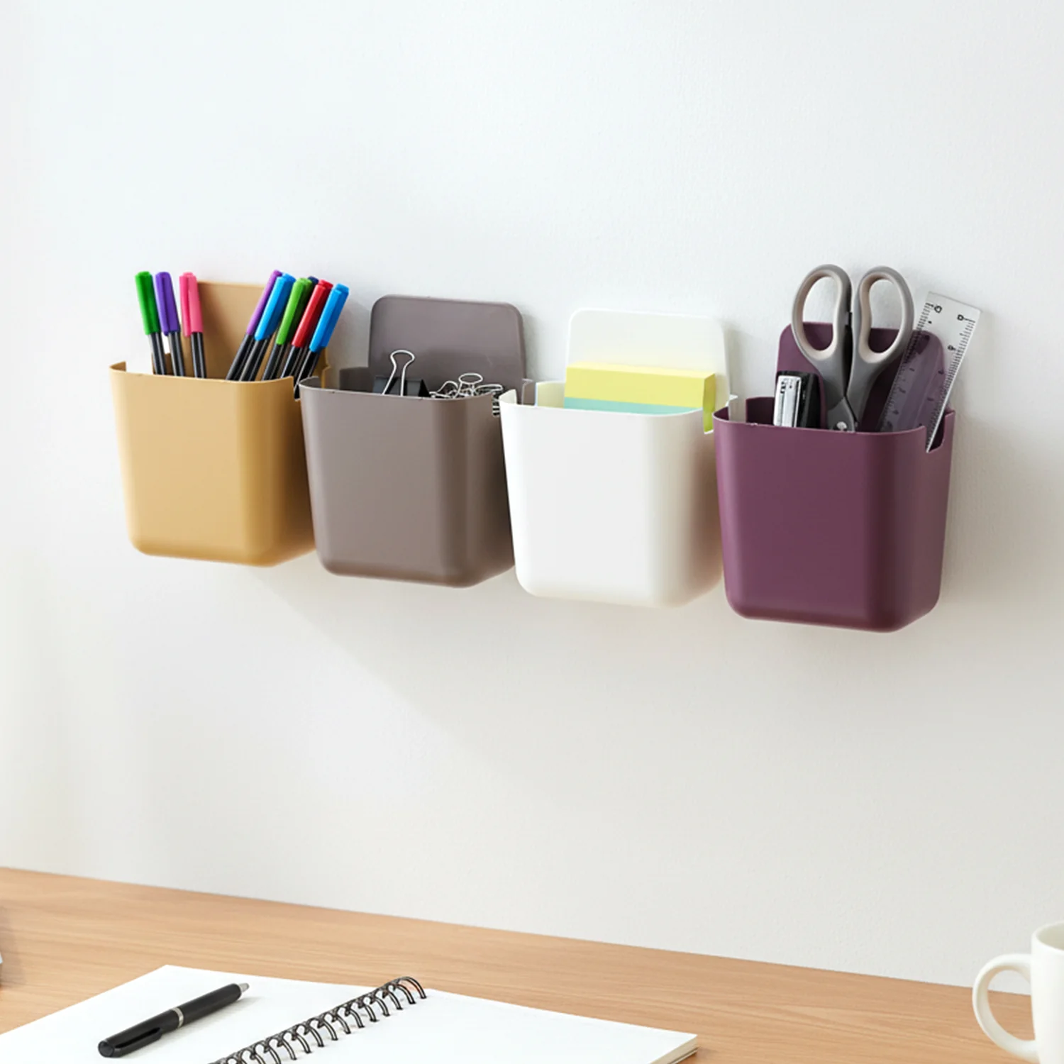 Wall Mounted Mobile Holder – 4 Pack Plastic Organizer | Gambit - Image 4