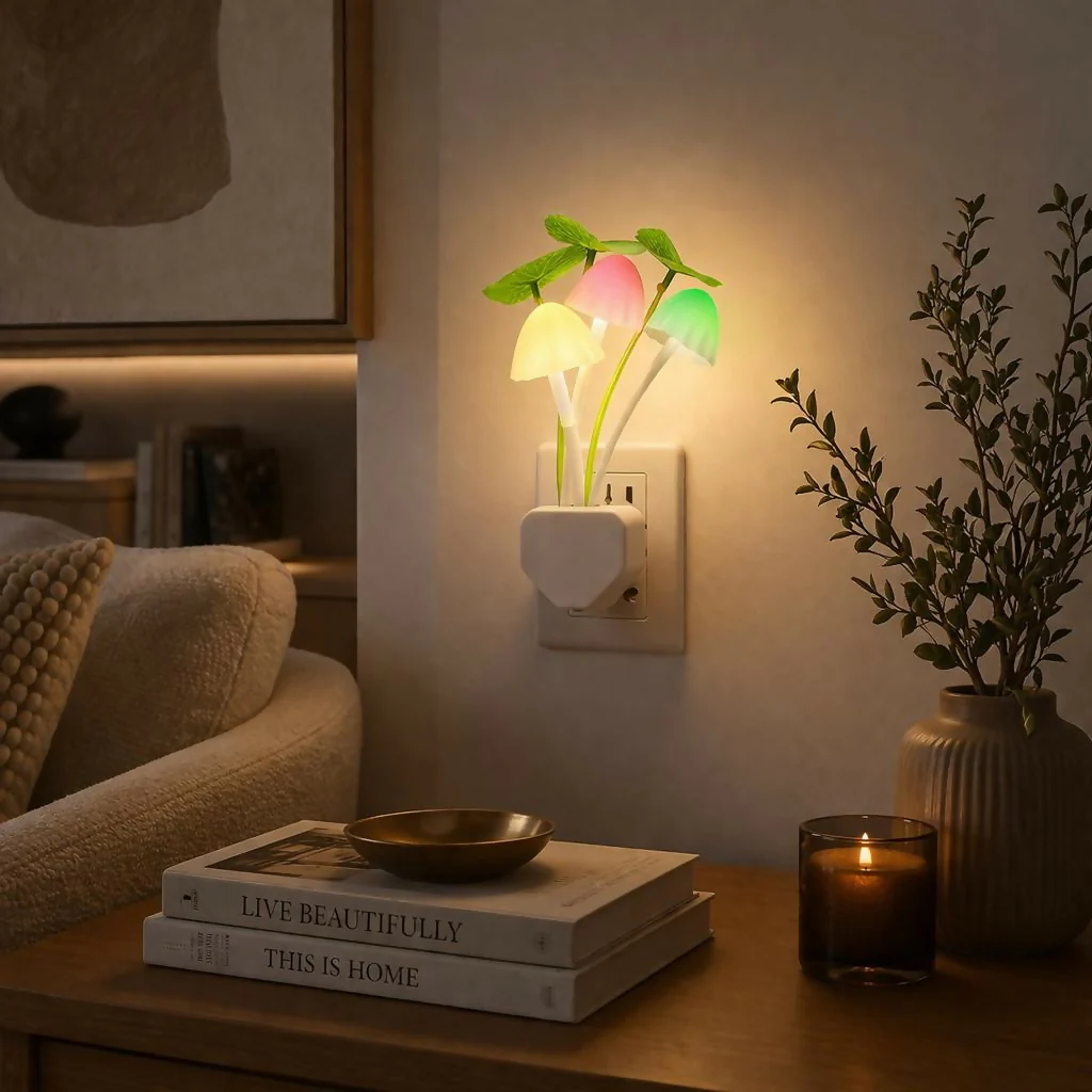 Mushroom LED Night Light – Soft Glow Plug-In Decor lamp - Image 2