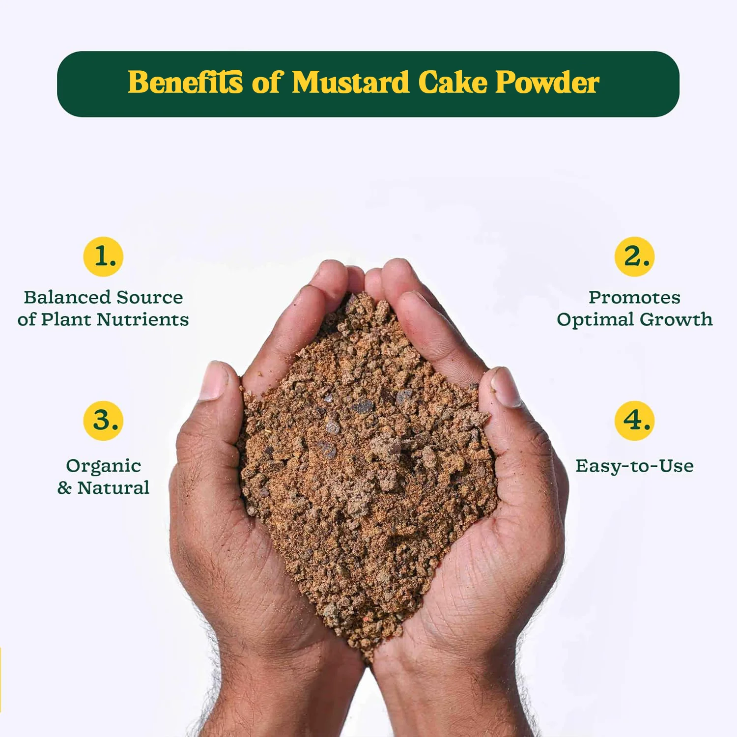 Mustard Cake Fertilizer – Organic Plant Growth Booster 900gm - Image 4