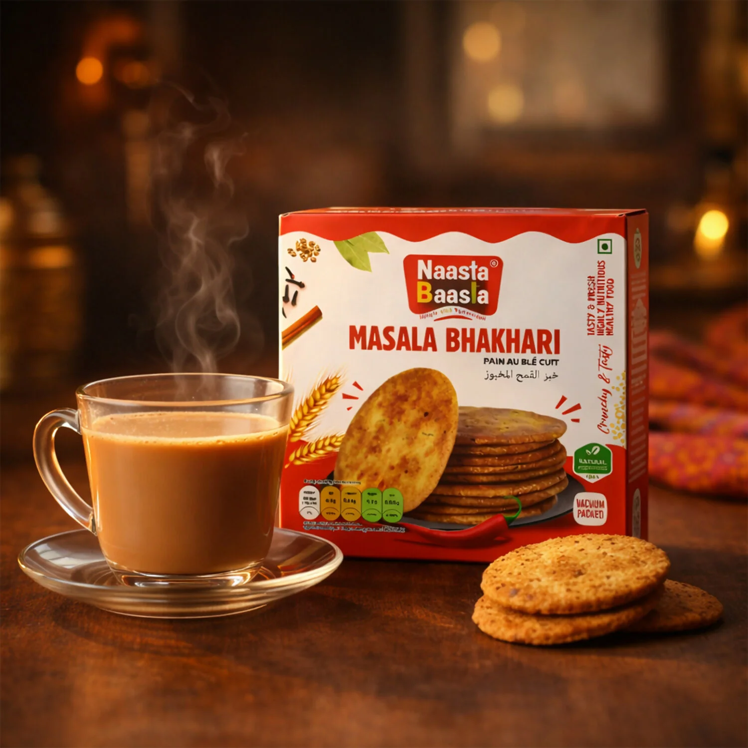 Naasta Baasta Masala Bhakhari – Crispy & Flavourful Snack - Image 4