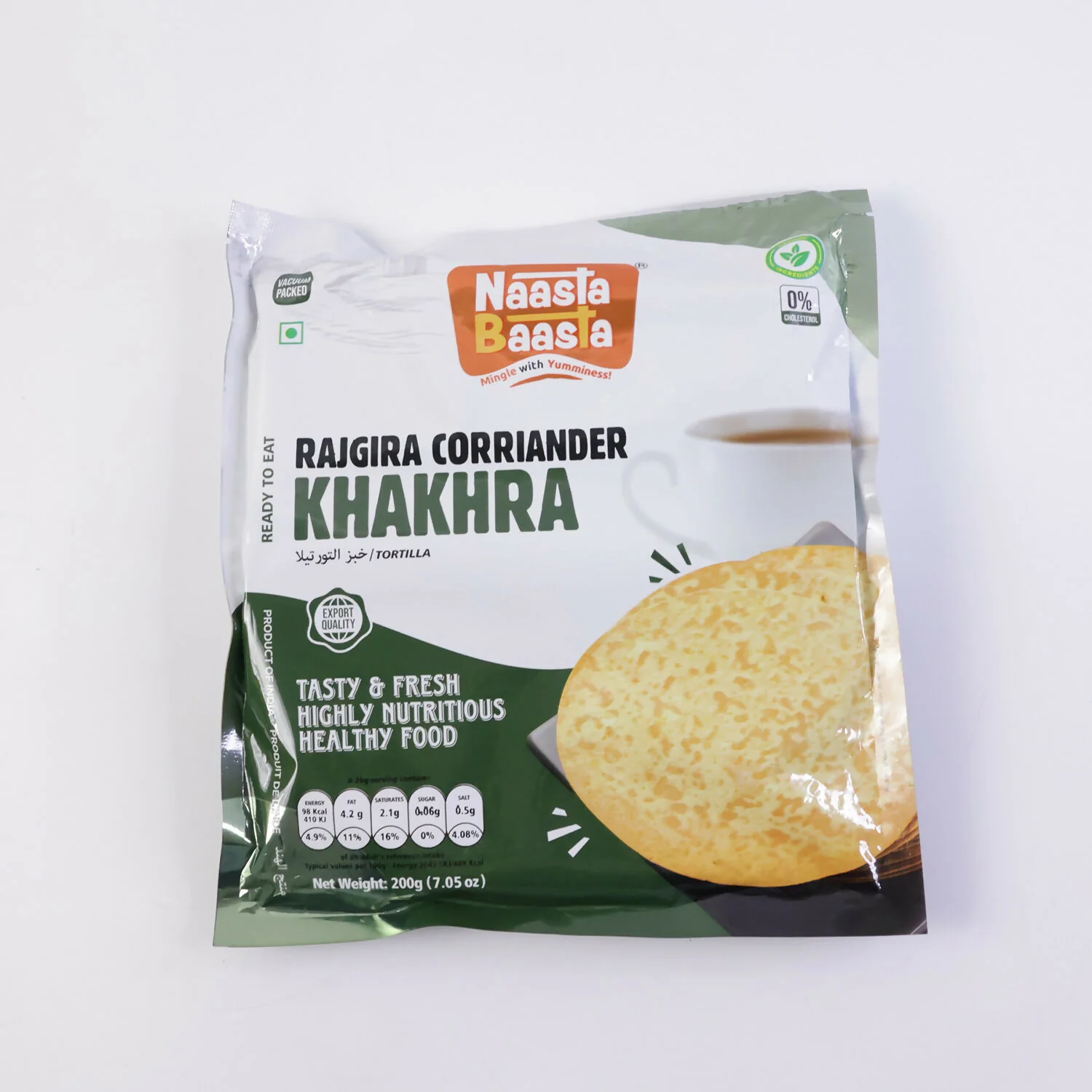 Rajgira Coriander Khakhra – Gluten-Free Healthy Snack (200g) - Image 5