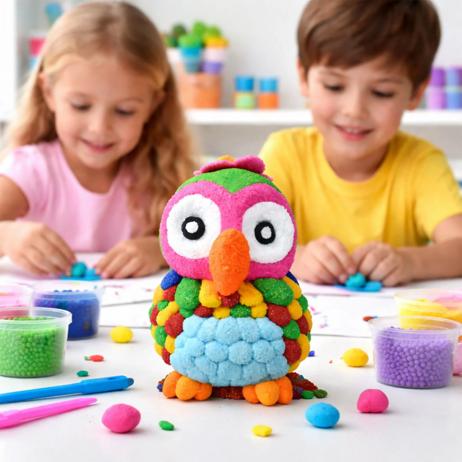 Soft Foam Modeling Clay – Easy to Mold, Safe & Non-Toxic for Kids - Image 4