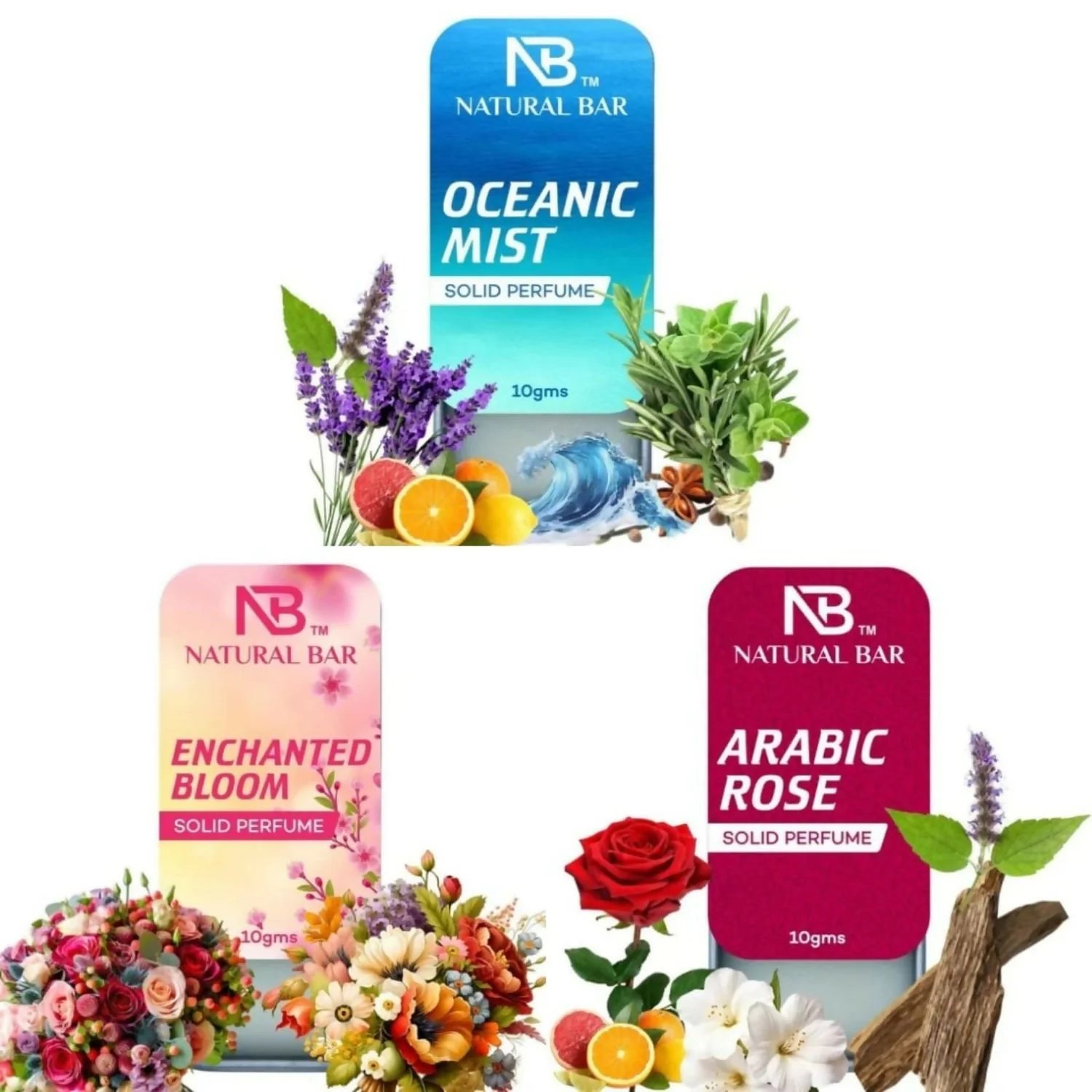 Solid Perfume Combo – Alcohol-Free, Long-Lasting Fragrance Set - Image 5