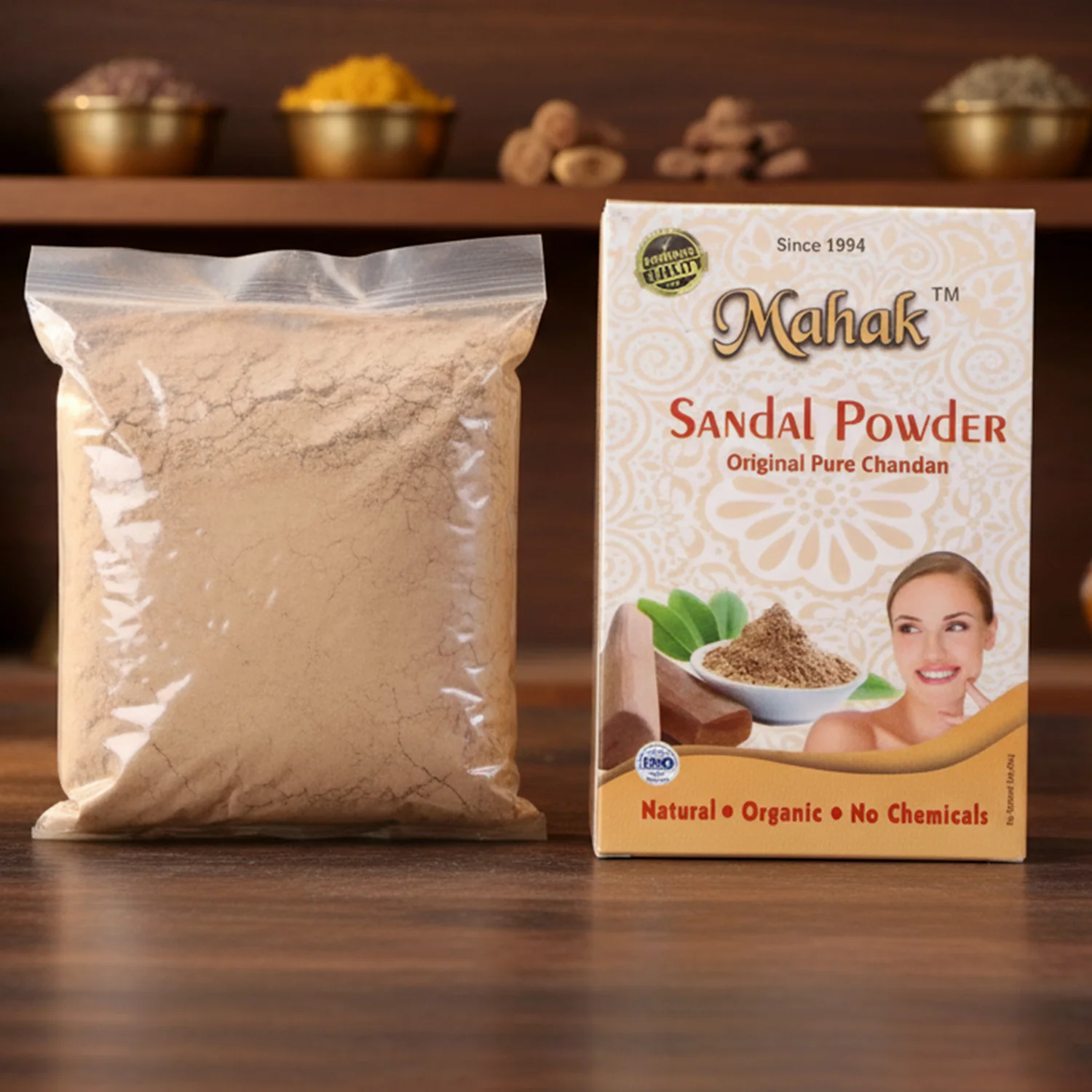 Natural Sandalwood Powder – Soothing Face Care 50gm - Image 4