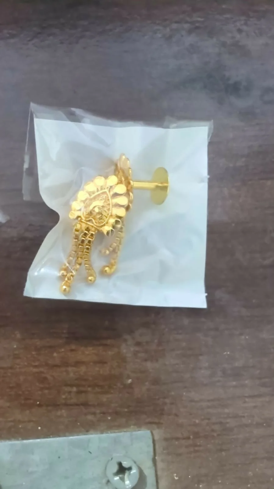 Golden Jhumka Earrings for Women – Traditional Stylish Gift - Image 5