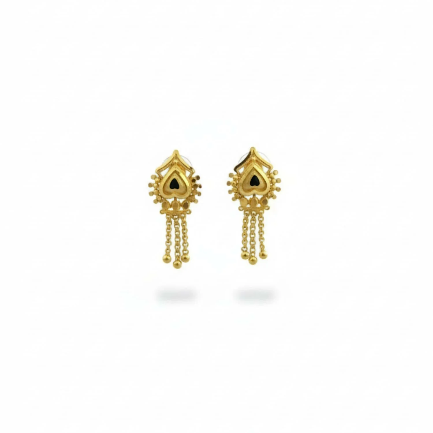 Gold-Plated Jhumka Earrings – Traditional Elegant Ethnic Jewelry - Image 3