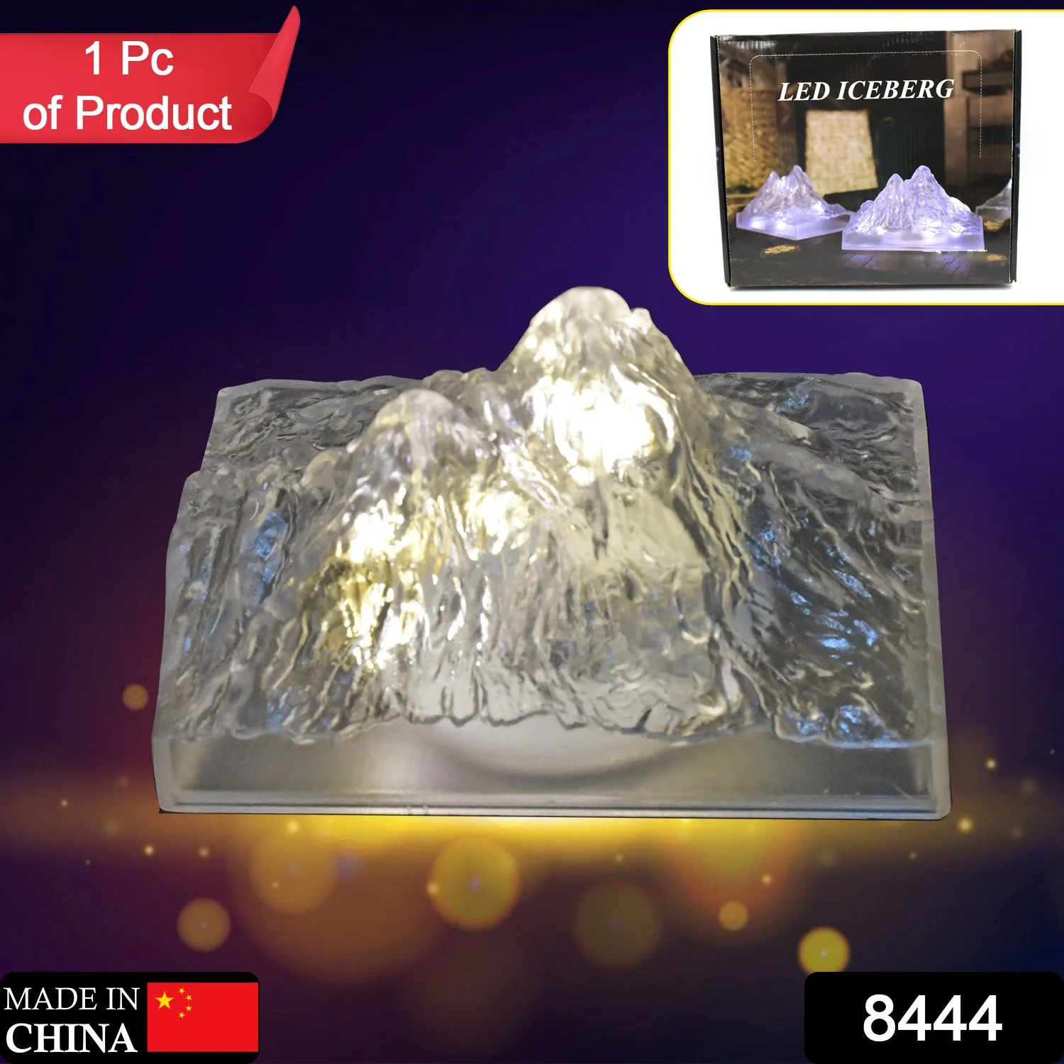 Iceberg Night Light – Flameless LED Decor for Home | Indo Glow - Image 2