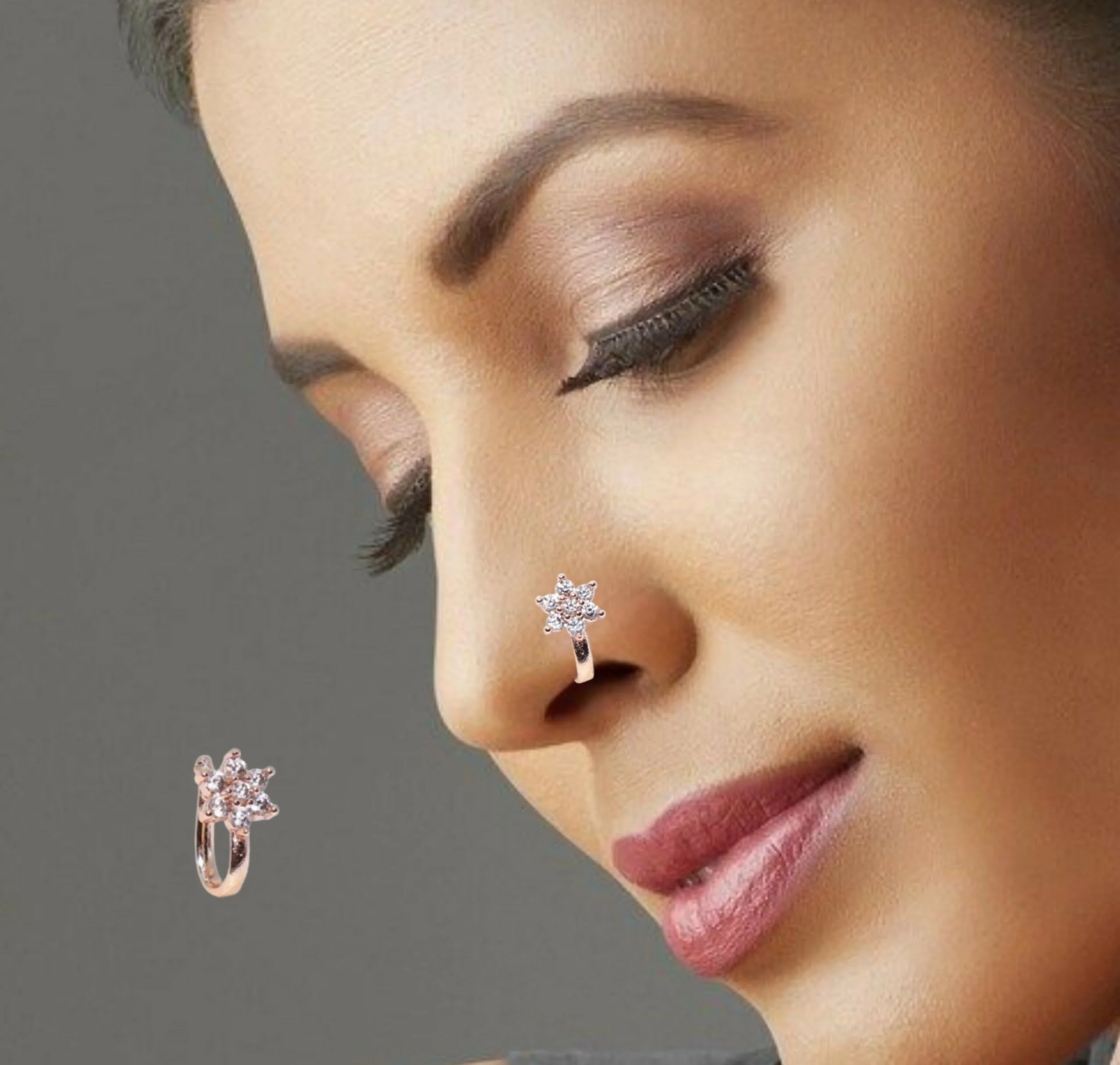 Non-Piercing Nose Ring Combo – Traditional & Modern Styles