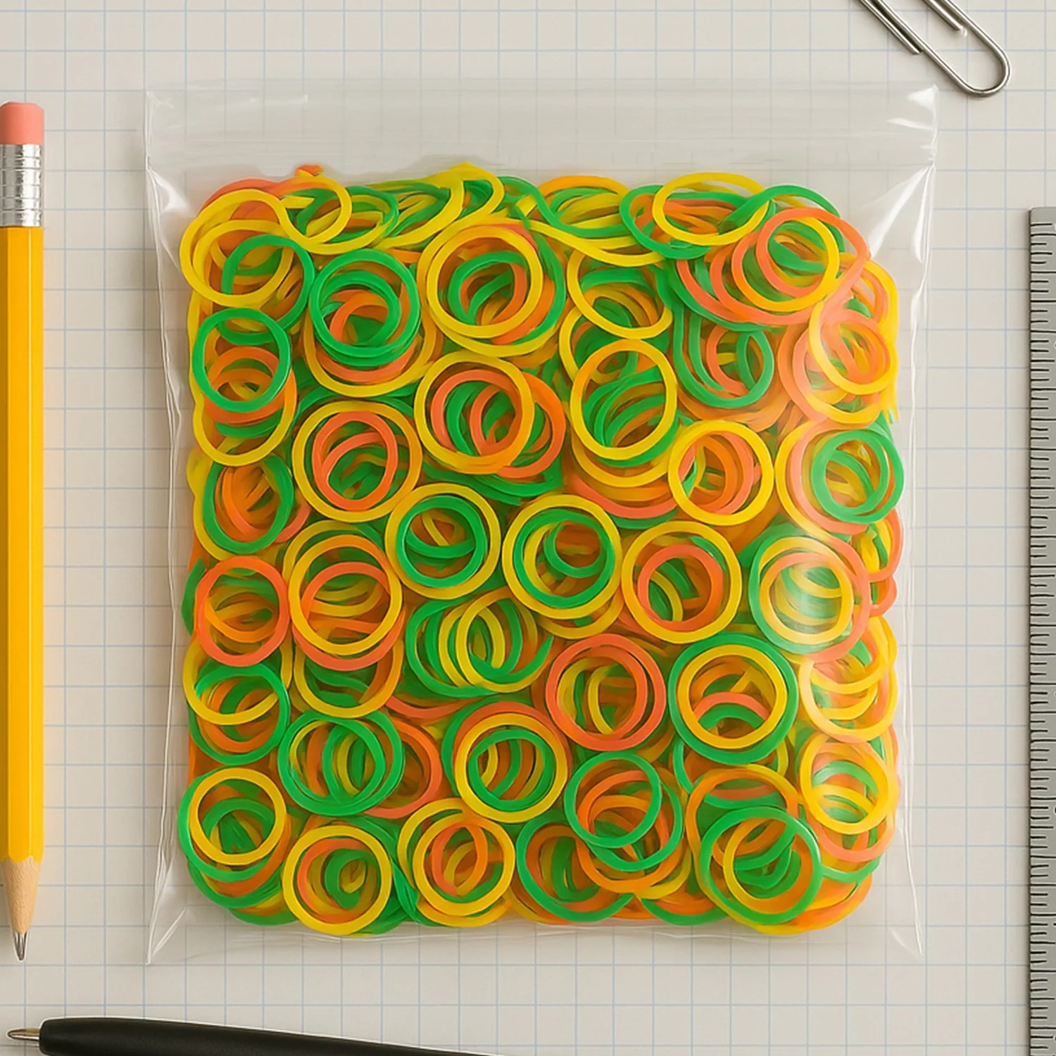 Elastic Rubber Bands – Multicolor, Durable & Reusable | VoltDesk - Image 2