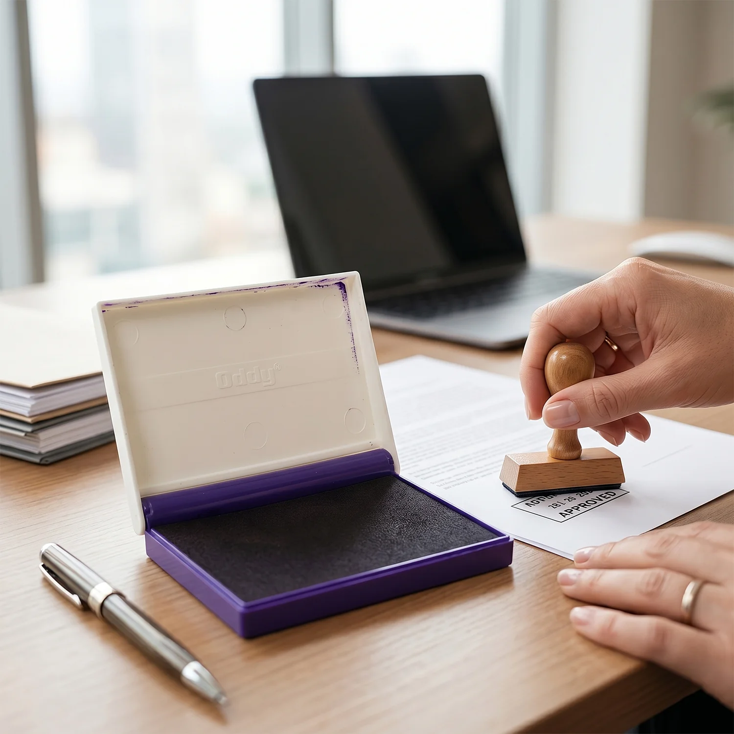 Ink Stamp Pad – Quick-Drying for Clear Office Impressions - Image 4