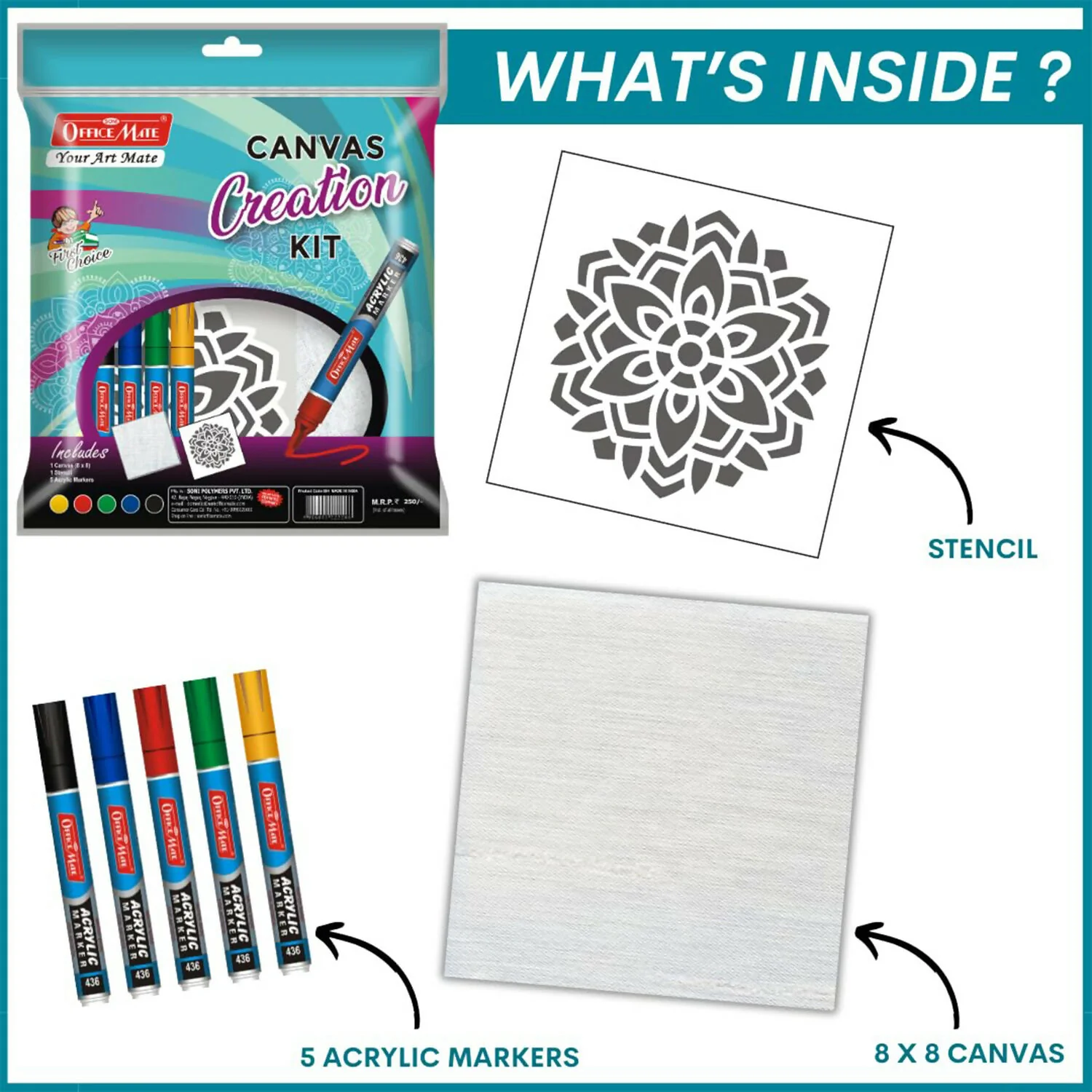 DIY Canvas Creation Kit – Fun & Creative Art for Kids - Image 3