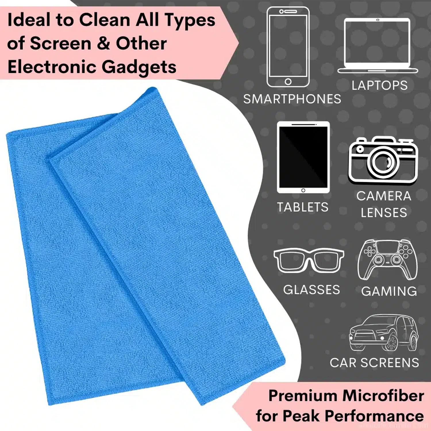 Screen Cleaner Spray – 3-in-1 Kit with Microfiber Cloth & Brush - Image 4