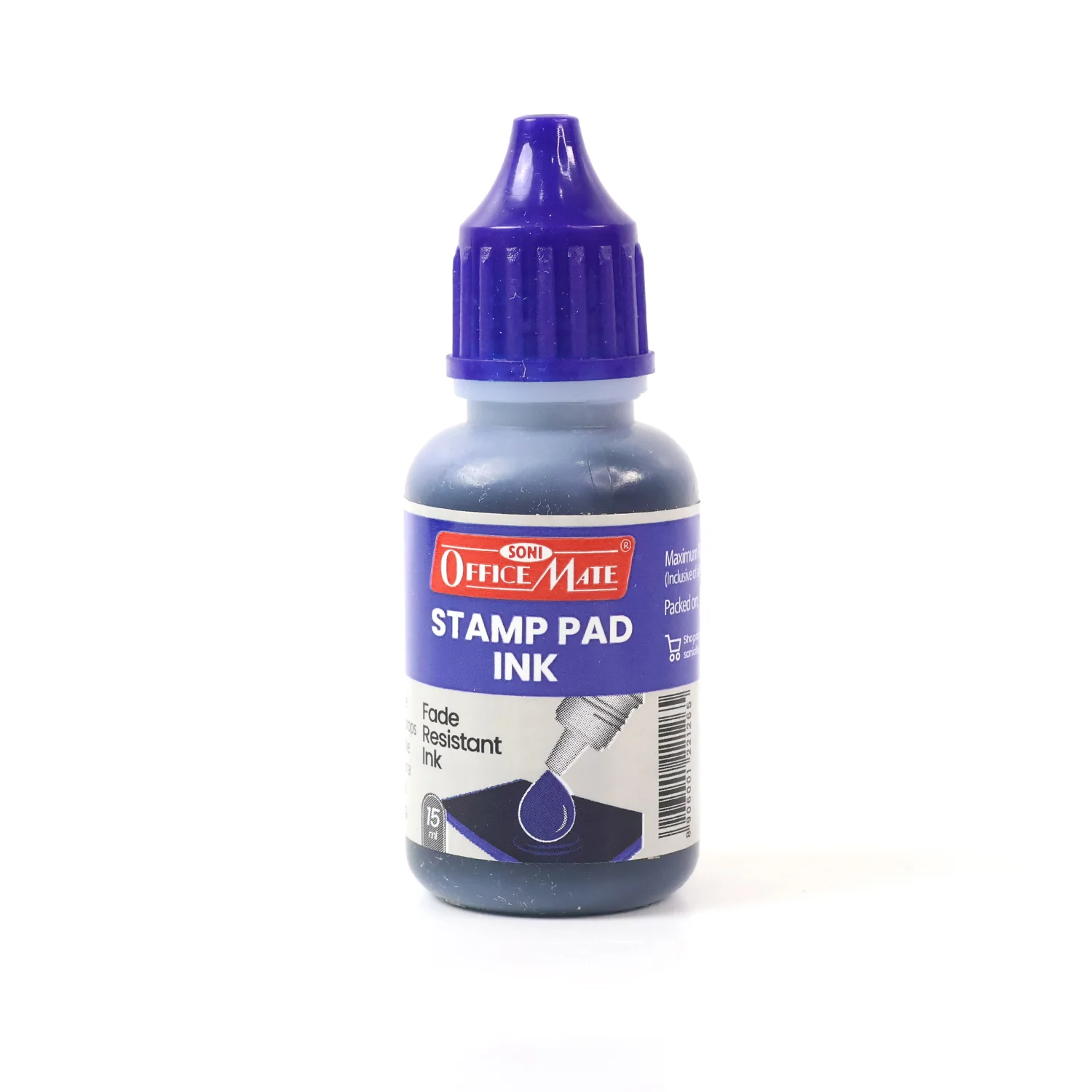 Stamp Pad Ink Blue – Quick-Drying, Fade-Resistant 15 ml Refill - Image 2