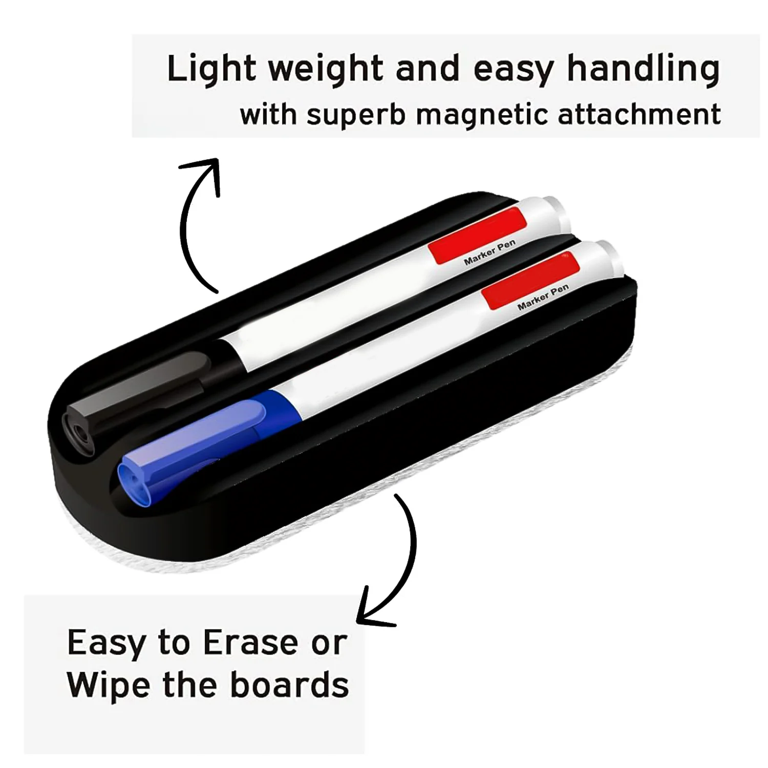 Whiteboard Duster – Magnetic, Lightweight & Easy Grip Cleaner - Image 3