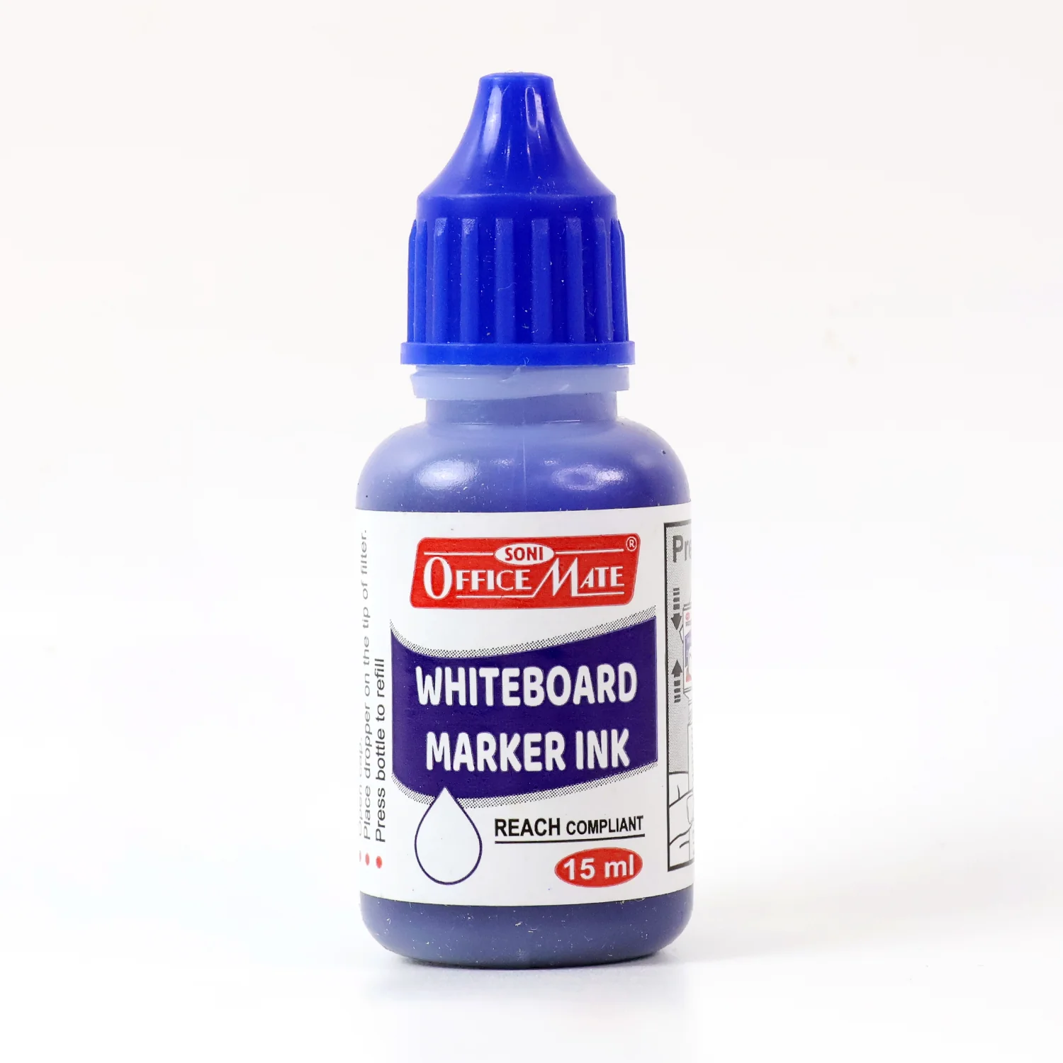 Whiteboard Marker Ink Blue – Smooth 15 ml Refill Bottle - Image 3