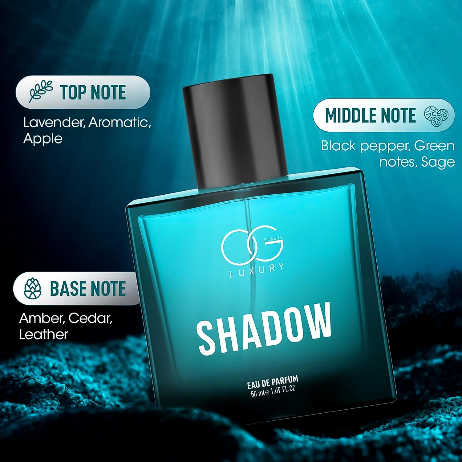 Luxury Shadow Eau de Parfum – Long-Lasting Bold Fragrance for Men - Image 3