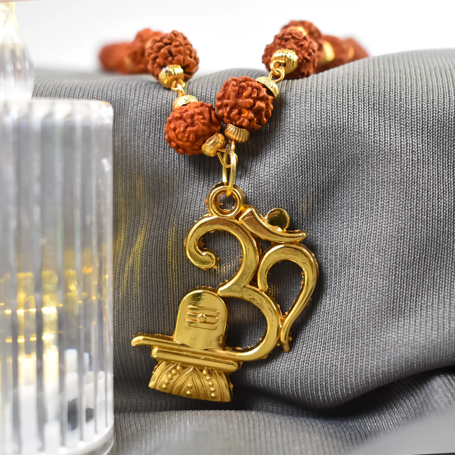 Om Rudraksha Shivling Pendant – Divine Protection & Blessings | BBJ - Image 4