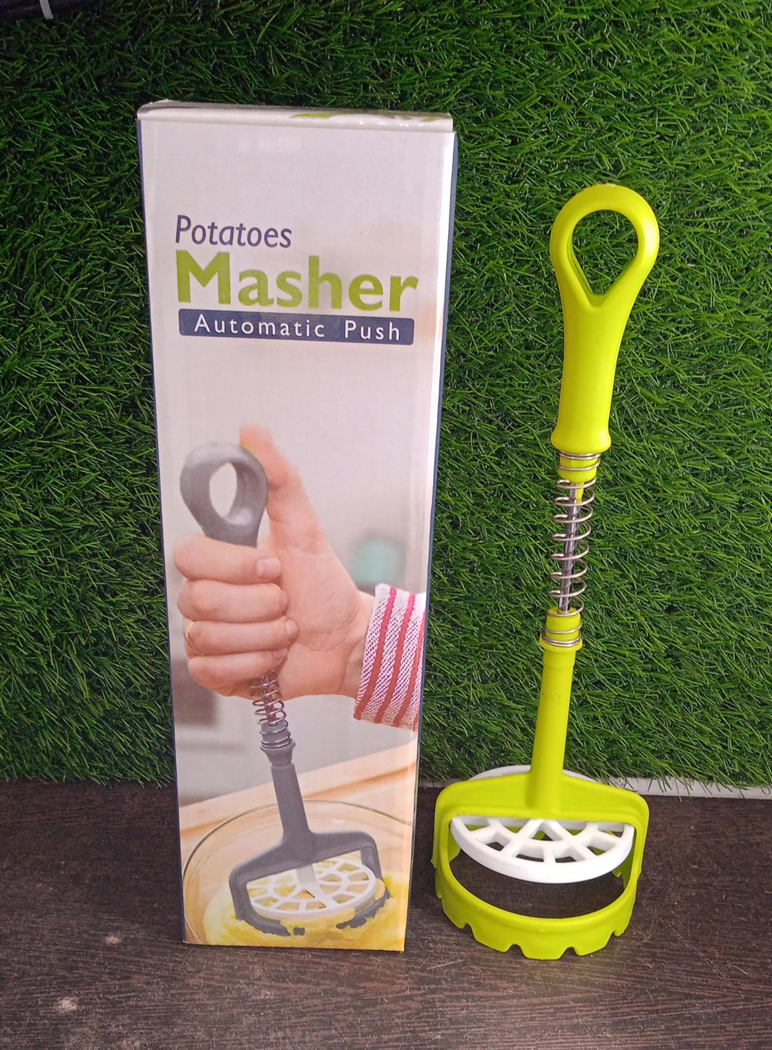 Potato Masher – One-Handed Spring Press with Comfort Grip | PillowTrek - Image 7