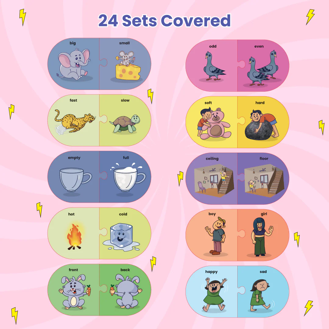 Opposites Matching Puzzle – Fun Educational Toy for Kids 3+ - Image 3