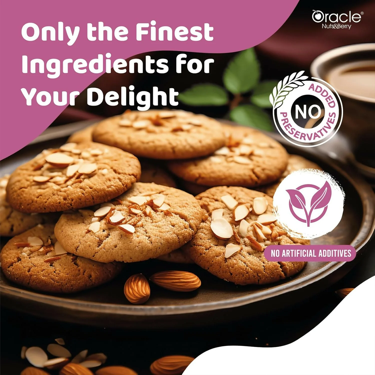 Butter Almond Cookies – Crunchy Real Butter Biscuits 200g - Image 2