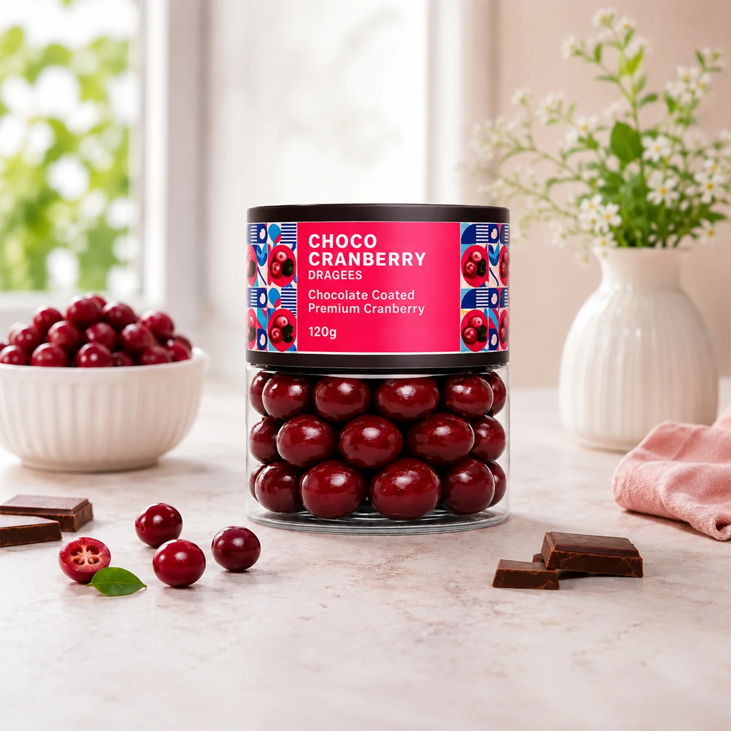 Choco Cranberry Dragees – Tangy & Smooth Chocolate Coated Delight - Image 4