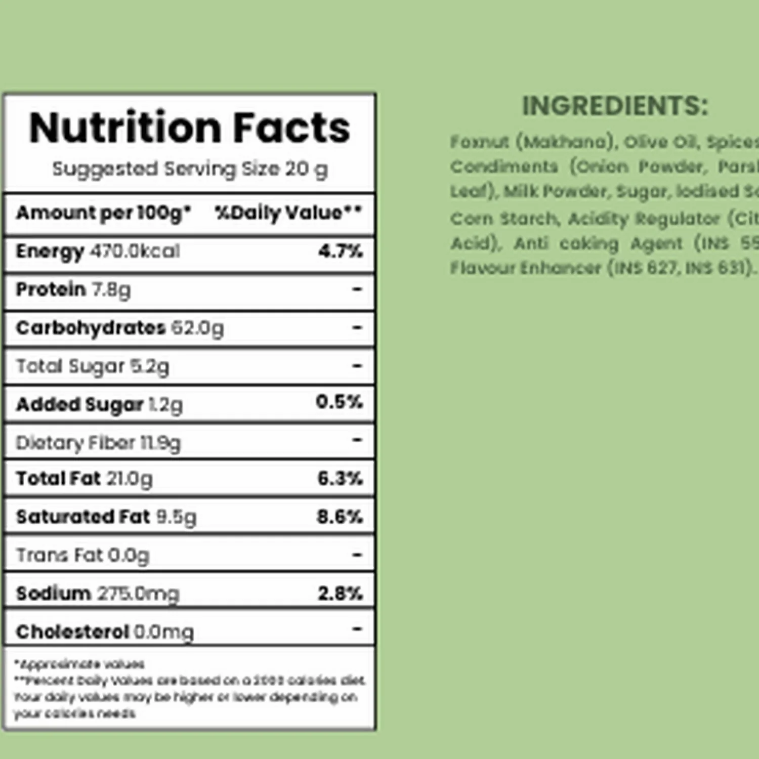 Oracle Cream & Onion Makhana | Super Tasty Roasted Fox Nuts, Gluten Free & Protein Rich 75g - Image 7