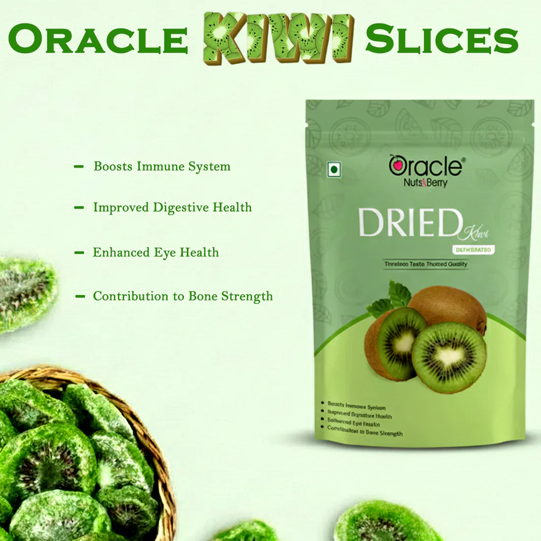 Dried Kiwi Slices – Tangy & Healthy Dehydrated Fruit Snack - Image 4