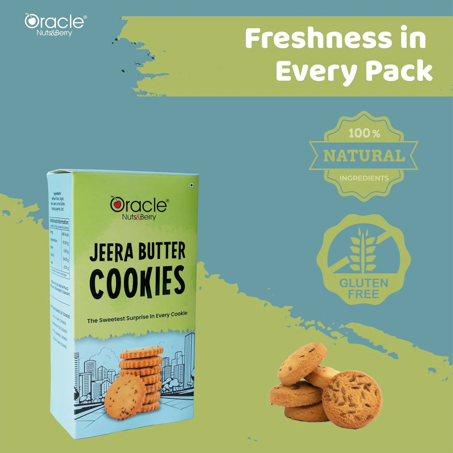 Jeera Butter Cookies – Crispy, Buttery Indian Snacks 200 gm - Image 3