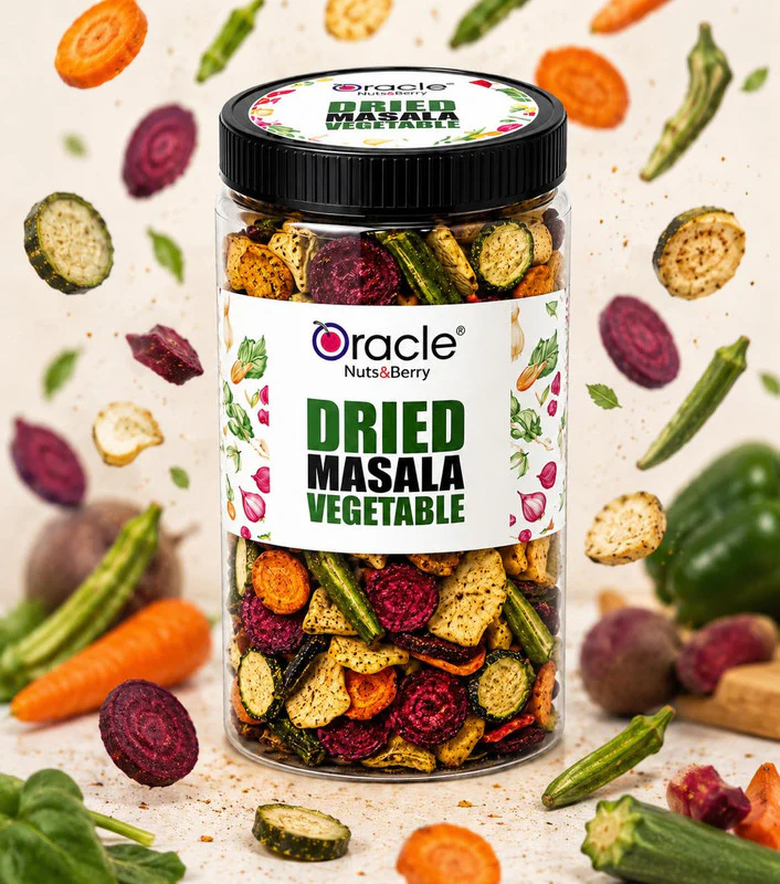 Oracle Masala Vegetables – Healthy Non-Fried Snack 250g - Image 3