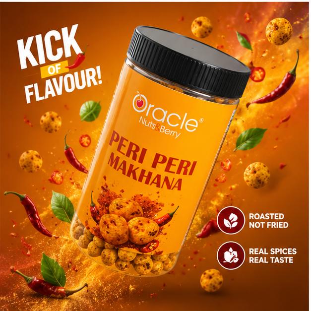 Peri Peri Makhana – Spicy Roasted Fox Nuts for Healthy Snacking
