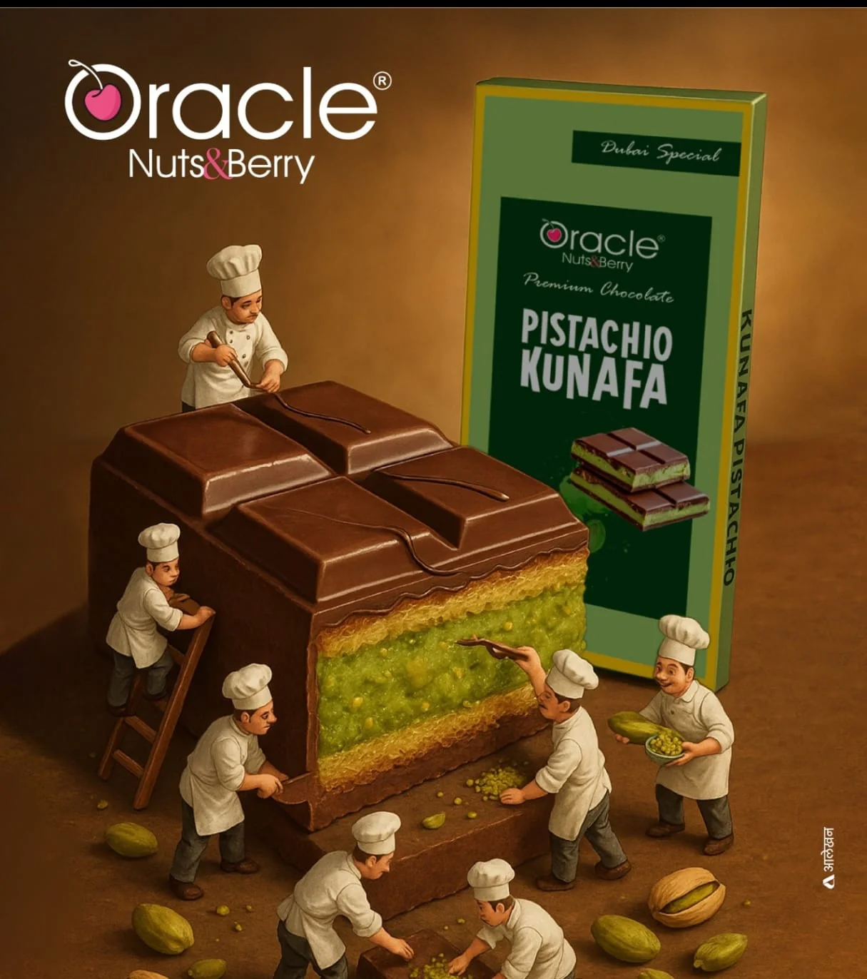 Pistachio Kunafa Chocolate Bar – Dubai-Style Crunchy Delight