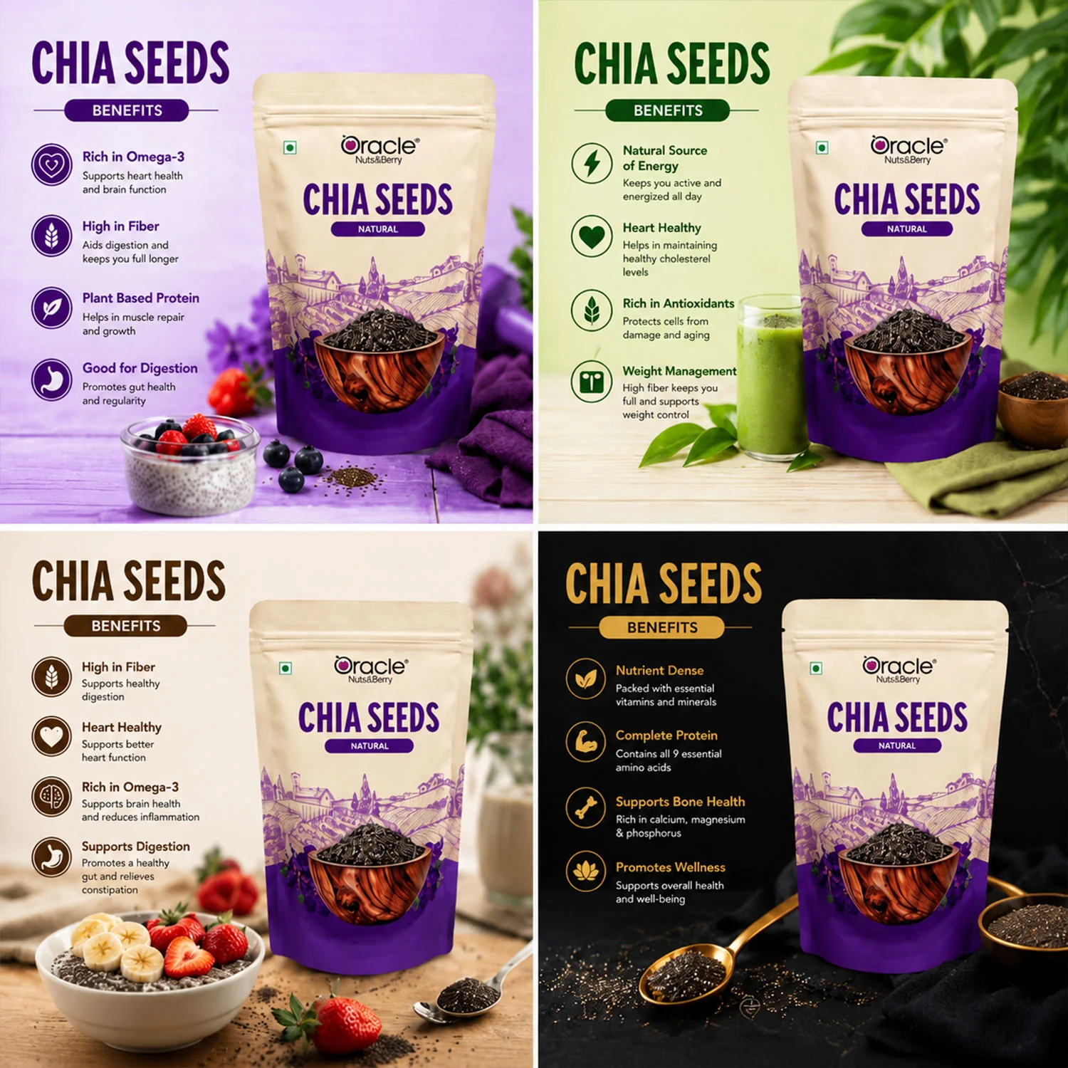 Chia Seeds – High Fibre & Omega-3 Superfood for Health Benefits - Image 3