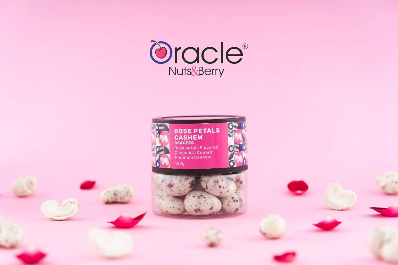 Rose Petal Cashew Dragees – Premium Floral Chocolate Treats - Image 3