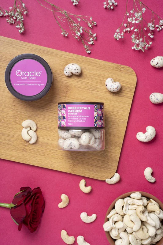 Rose Petal Cashew Dragees – Premium Floral Chocolate Treats - Image 4