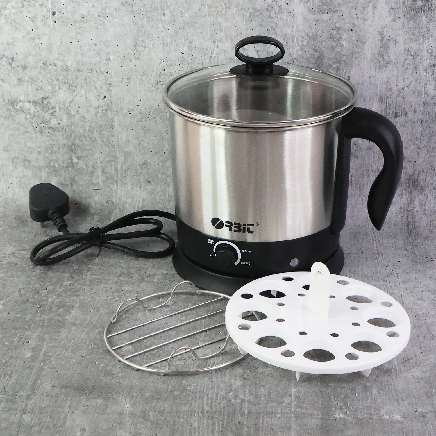 Electric Idli Cooker – 650W Stainless Steel Steamer for Healthy Meals - Image 4