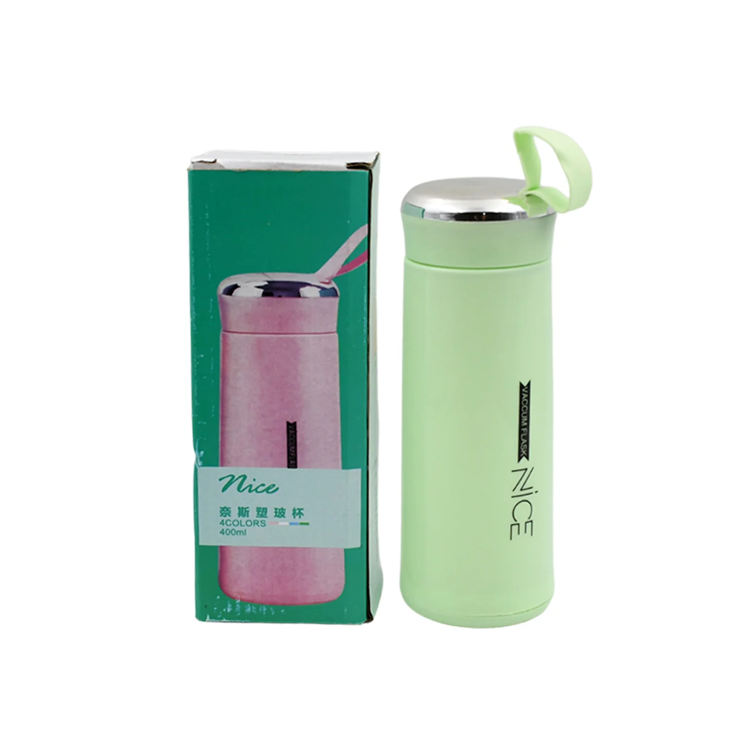 Glass Water Bottle 400ml Leak Proof – BPA-Free for Gym & Travel - Image 5