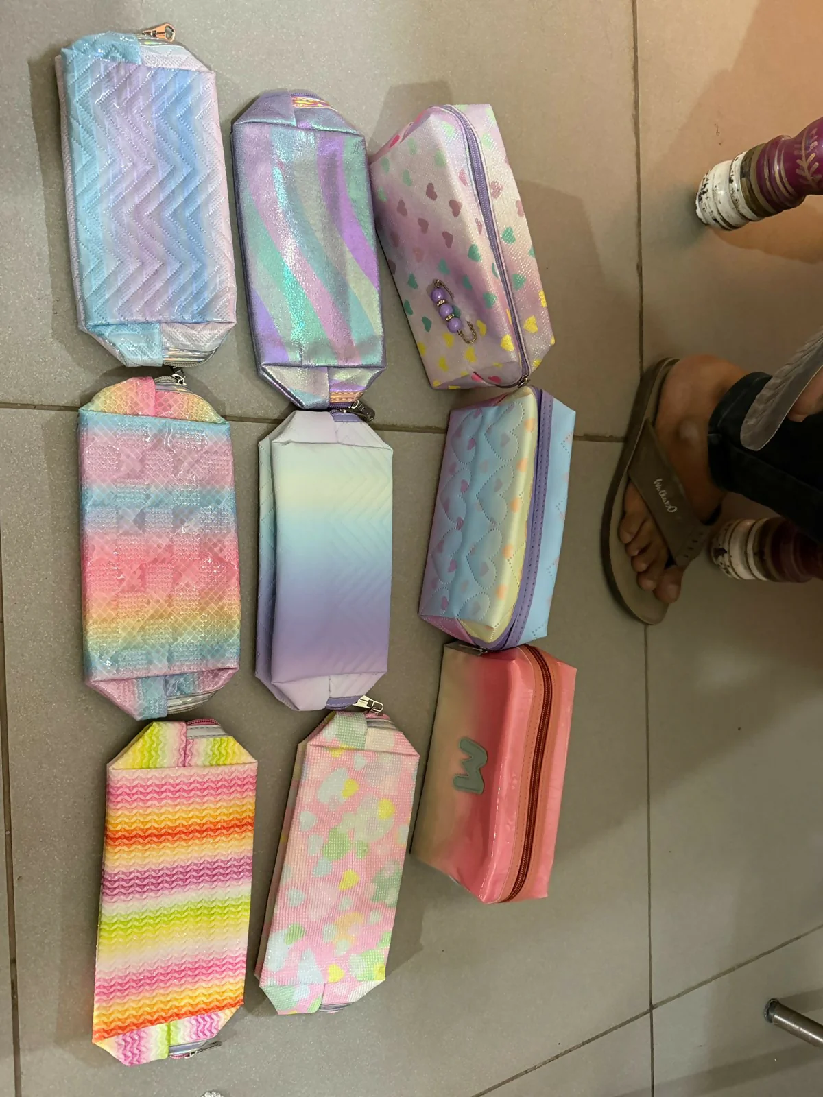 Pastel Makeup & Stationery Organizer Pouch – Stylish & Spacious - Image 6