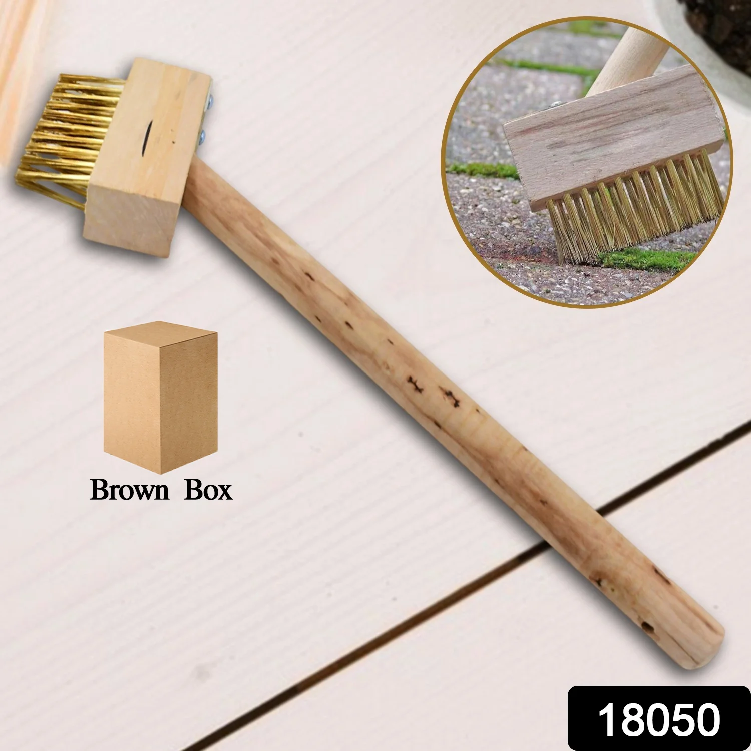 Paving Brush – Wooden Block Patio Weed Remover | ToolMate Pro - Image 2