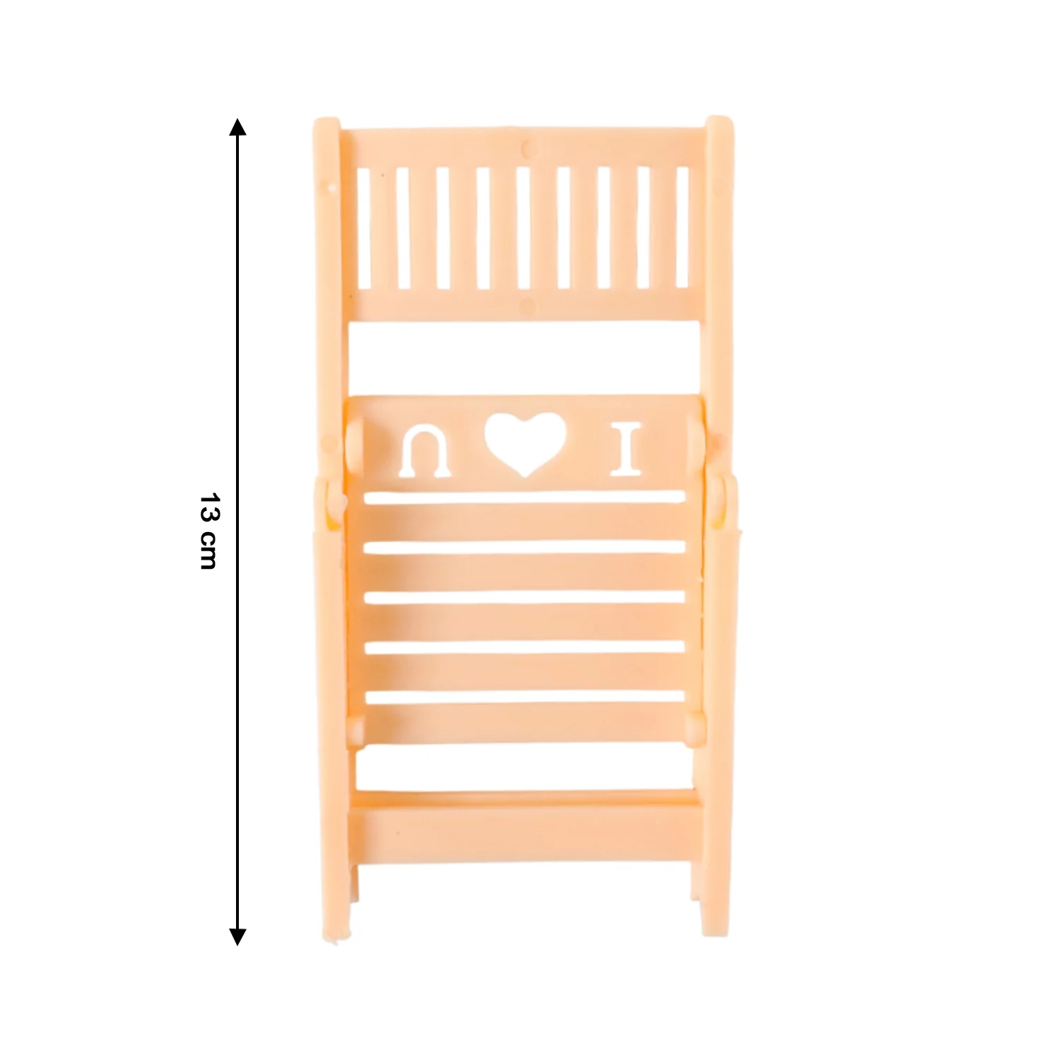 Mini Chair Mobile Stand Holder – Foldable & Portable Peach Phone Stand - Image 6