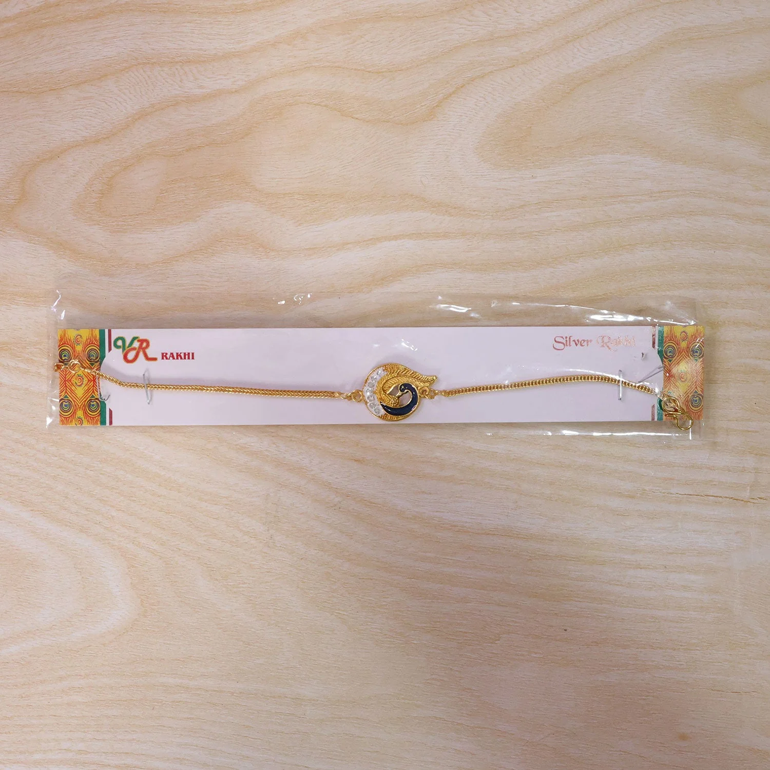 Peacock Paisley Stone Studded Premium Designer Rakhi for Brother - Image 6