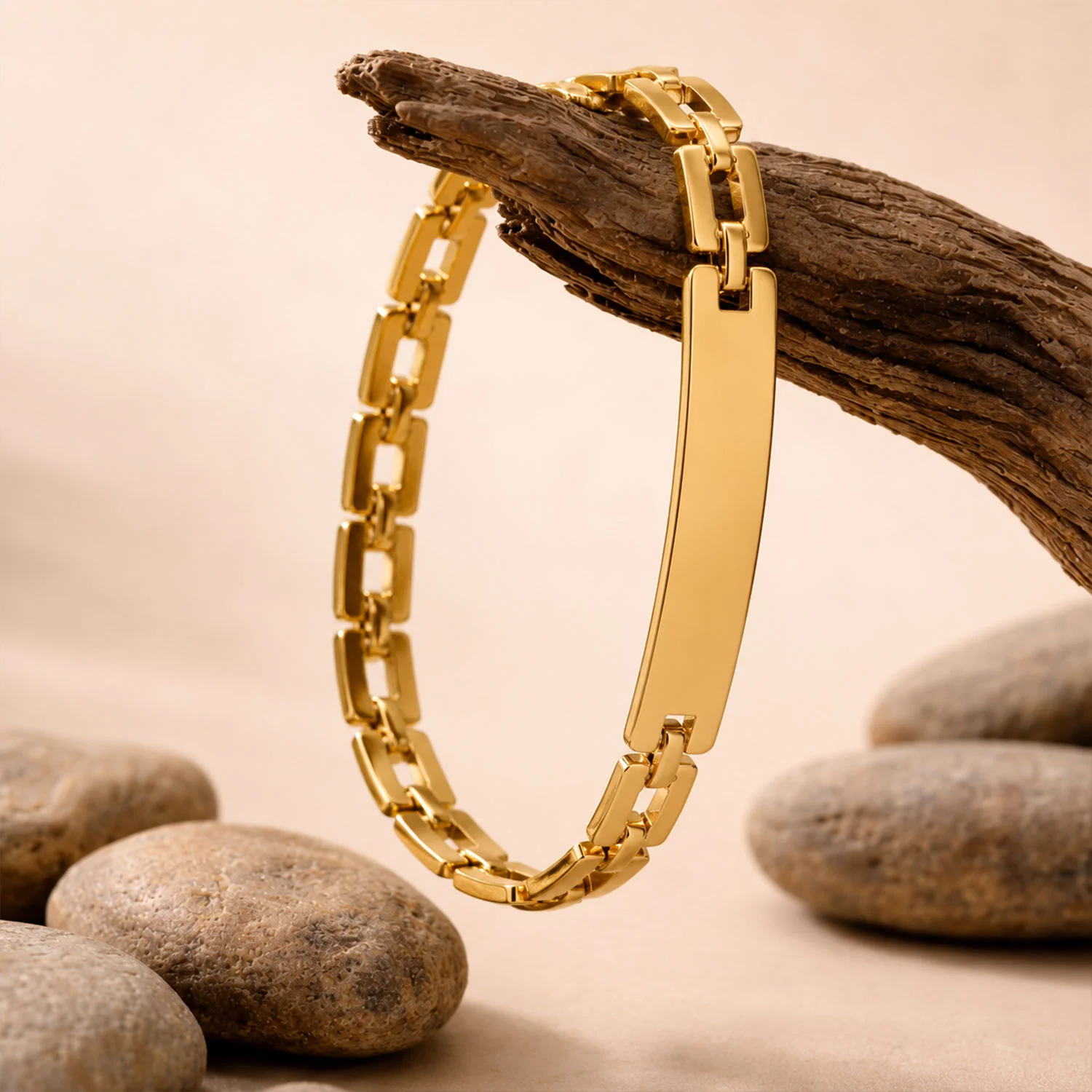 Gold-Plated Personalized Name Bracelet – Custom Engraved Gift - Image 4