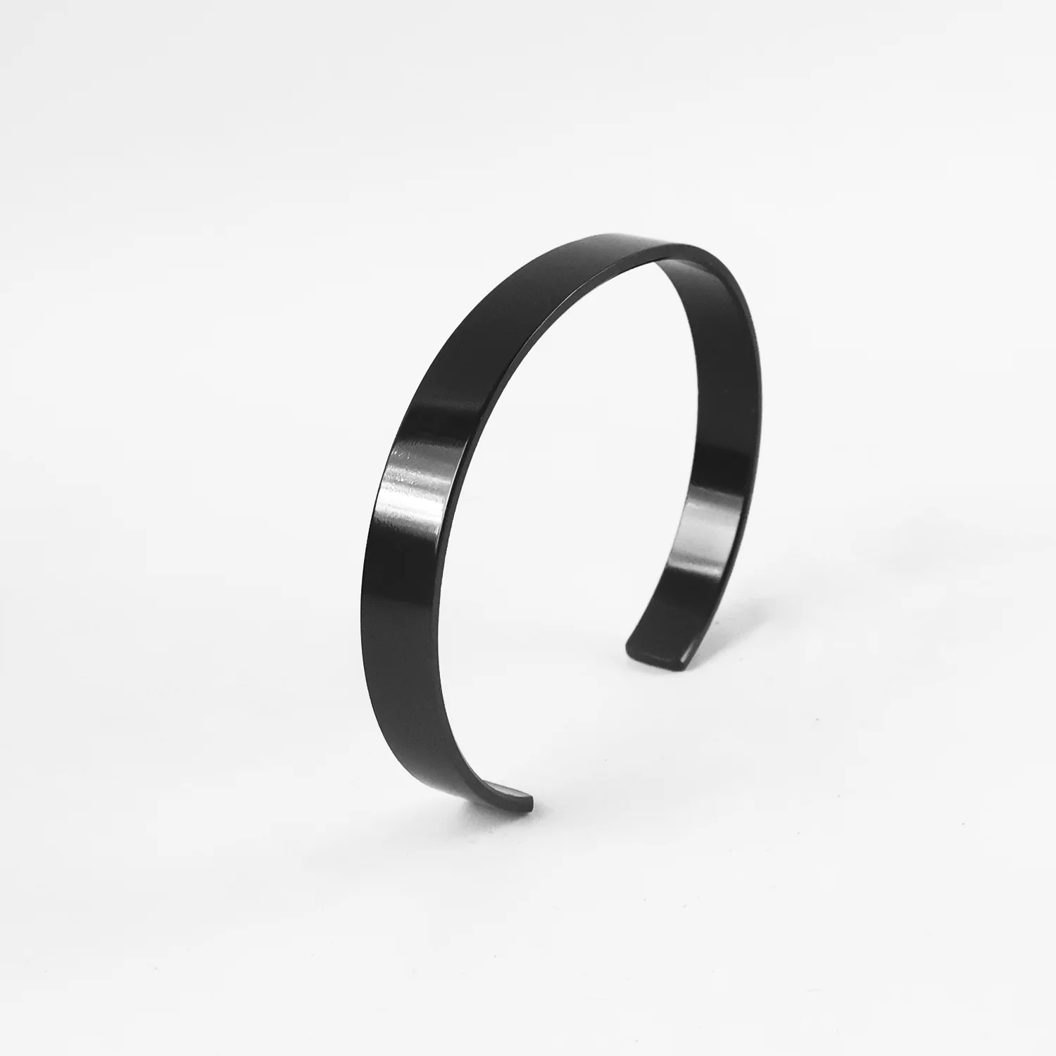 Black-Plated Stainless Steel Men's Kada – Stylish Durable Bracelet - Image 5