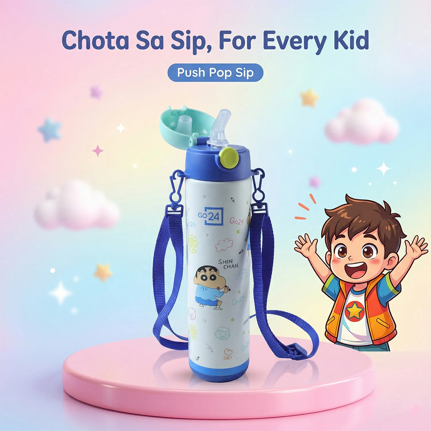 Kids Stainless Steel Water Bottle – Leakproof & Eco-friendly Design - Image 3