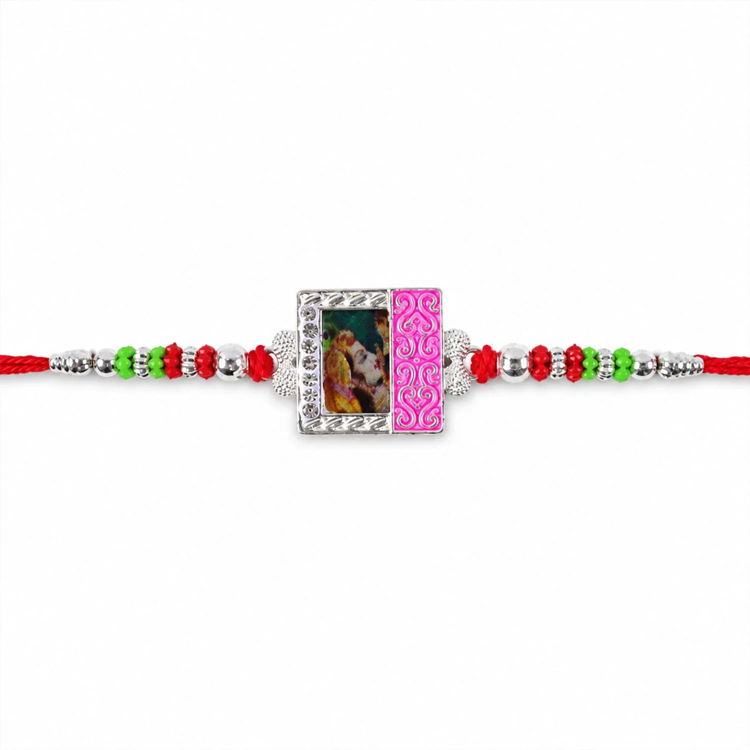 Photo Frame Multicolor Enamel Rakhi – Perfect for Rakshabandhan - Image 5